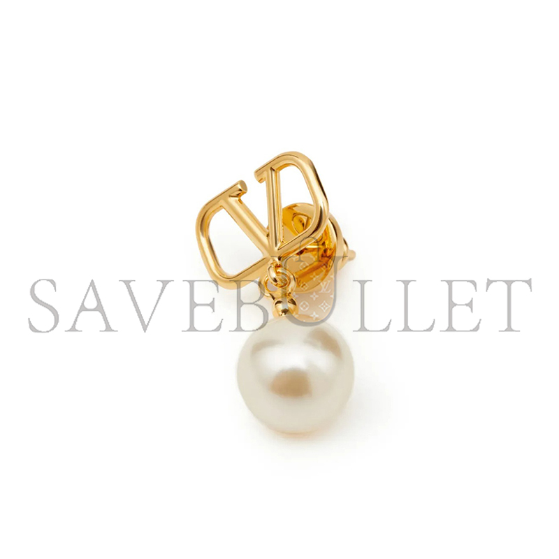 VALENTINO GARAVANI VLOGO SIGNATURE BEADED PENDANT EARRINGS 